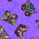 QT Night Flight Butterfly Toss - 30753-V Purple - Cotton Fabric