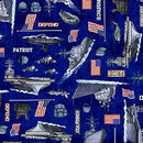 QT Patriot Navy Allover - 30936-N Light Navy - Cotton Fabric