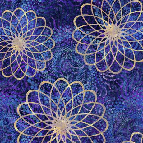 QT Twilight Spiral Floral - 29788-W - Cotton Fabric