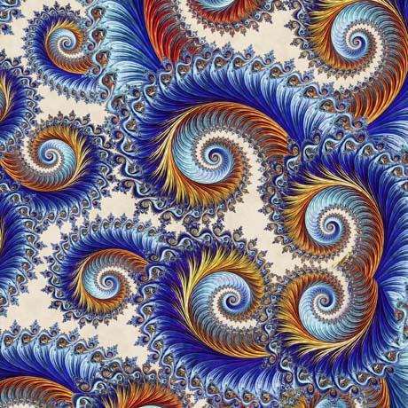 QT Twilight Swirl Scroll - 29787-E - Cotton Fabric