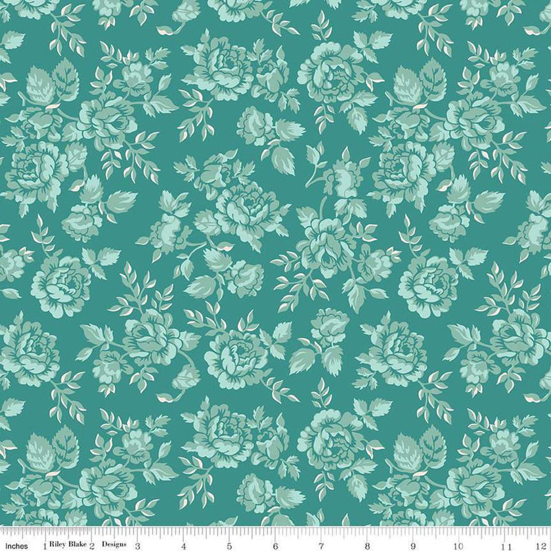 RILEY BLAKE Home Town - C13580-TEAL - Cotton Fabric