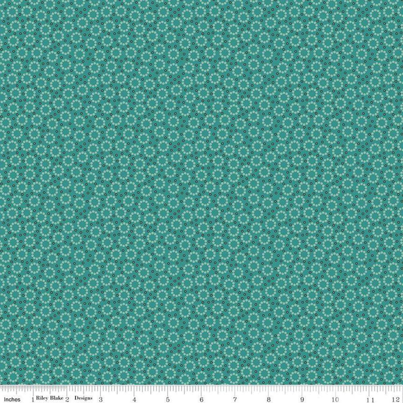 RILEY BLAKE Home Town - C13593-TEAL - Cotton Fabric