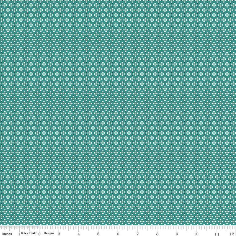 RILEY BLAKE Home Town - C13595-TEAL - Cotton Fabric