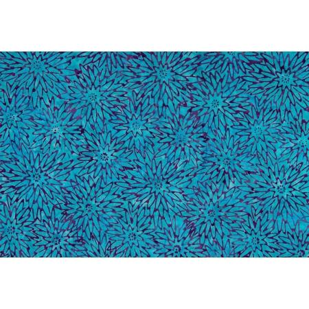 RJR Malam Batiks X Legacy Dhalia - JB1000-TU4B Turquoise - Cotton Fabric