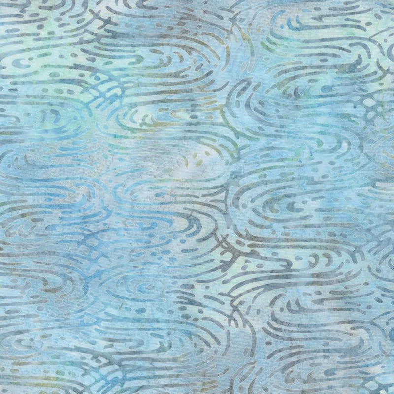 RK Artisan Batiks: Morning Mist - AMD-22159-462 Sea Mist - Cotton Fabric
