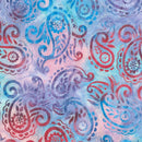 RK Artisan Batiks: Paisley Bouquet - AMD-22836-470 Hydrangea - Cotton Batik Fabric