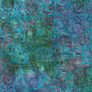 RK Artisan Batiks: Paisley Bouquet - AMD-22837-248 Marine - Cotton Batik Fabric