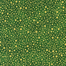 RK Holiday Charms - 19952-7 Green - Cotton Metallic Fabric