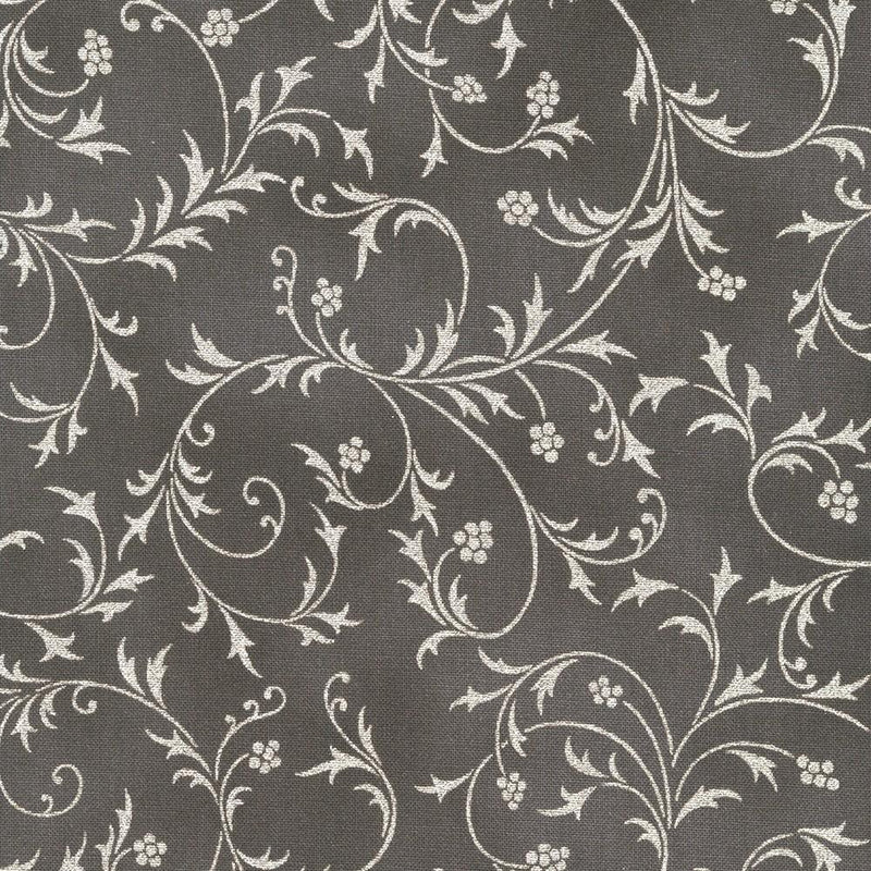 RK Holiday Flourish - Snow Flower SRKM-21600-305 Graphite - Cotton Fabric