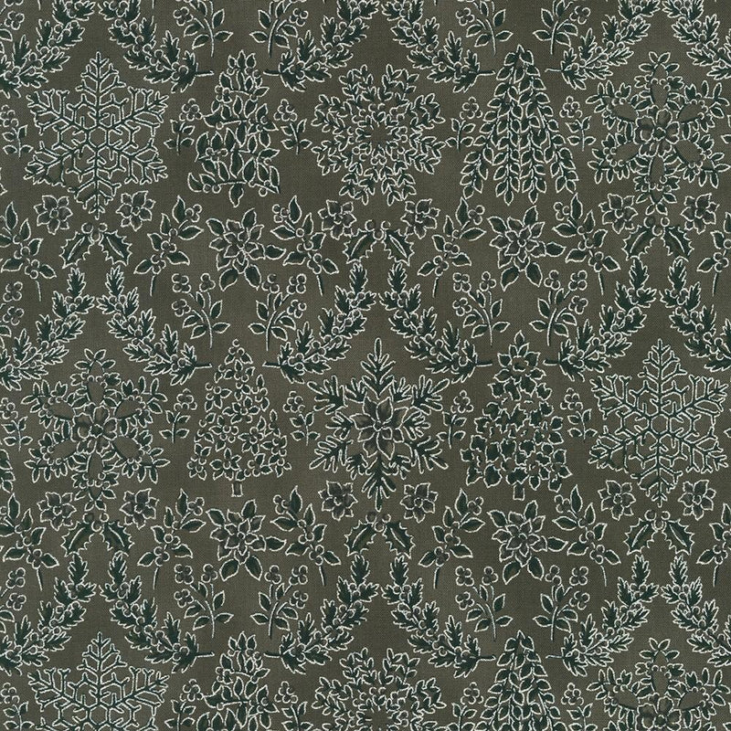 RK Holiday Flourish - Snow Flower SRKM-21601-442 Suede - Cotton Fabric