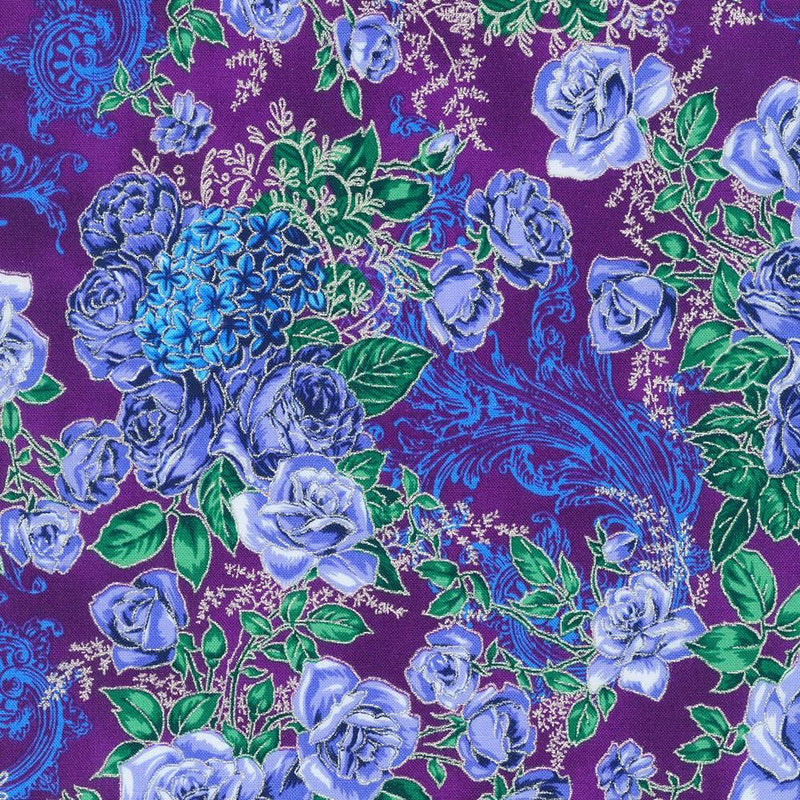 RK Mystic Moon - SRKM-21635-460 Midnight Purple - Cotton Fabric