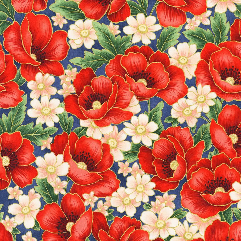 RK Poppy Hill 21856-473 Bouquet - Cotton Novelty Fabric