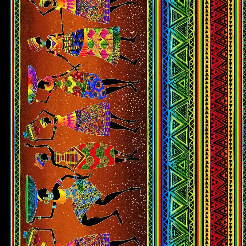TT African Sunset - African 11 Stripes Sunset CM2041-MULTI - Cotton Fabric