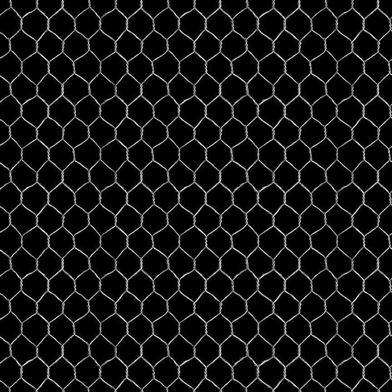 TT Farm Stand Chicken Wire - CD3909-BLACK - Cotton Fabric