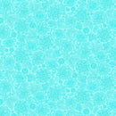TT Indigo Garden Packed Jacobean Toile - CD3414-AQUA - Cotton Fabric