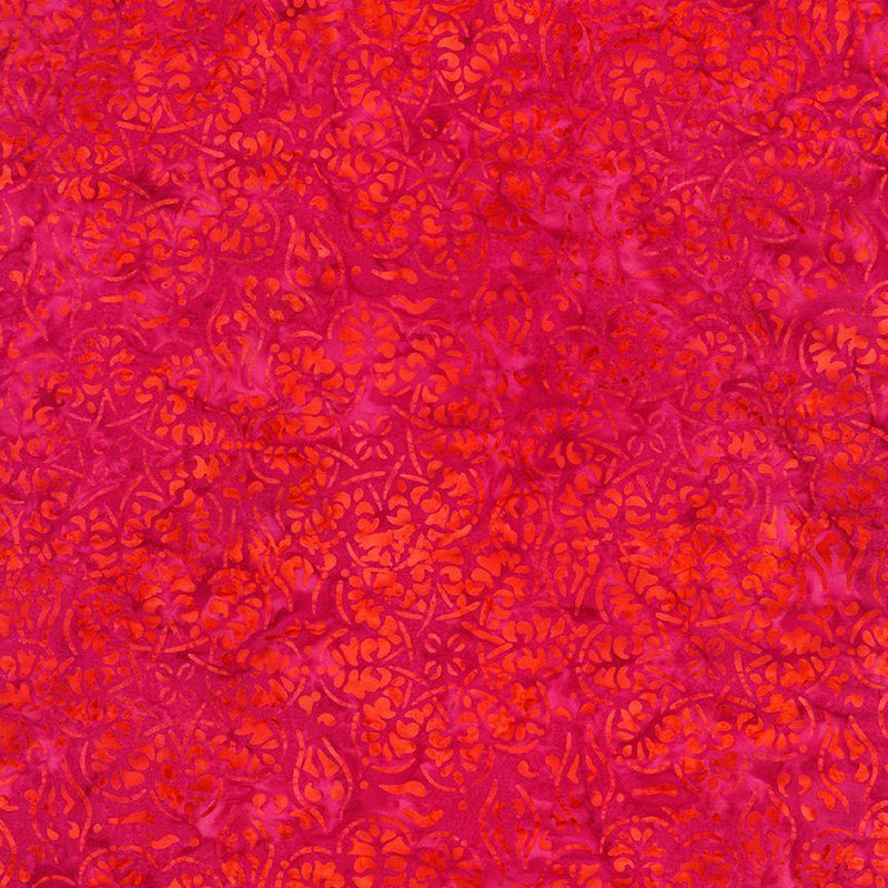 TT Tonga Brightside Batiks - B2704-BERRY - Cotton Fabric
