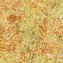 TT Tonga Forest Floor Batiks Henna Floral - B5040-JUTE - Cotton Batik Fabric