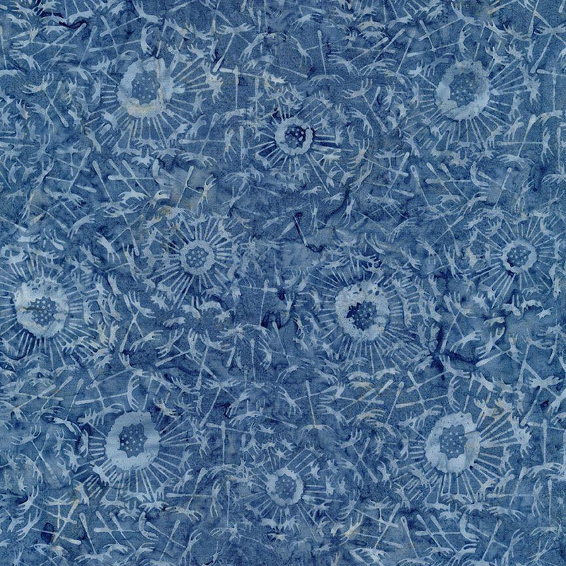 TT Tonga Lakeside Batiks - B8506-BLUE - Cotton Fabric
