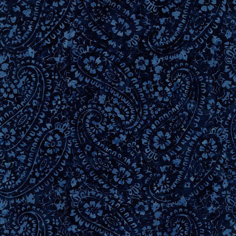 TT Tonga Liberty Batiks Floral Paisleys - B2329-LIBERTY - Cotton Fabric