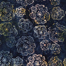 TT Tonga Luna Batiks Pearled Flowers - B3559-COSMIC - Cotton Fabric