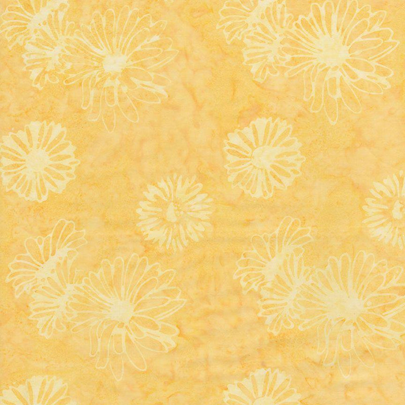 TT Tonga Pixie Batiks Floating Florals - B2474-MELON - Cotton Fabric