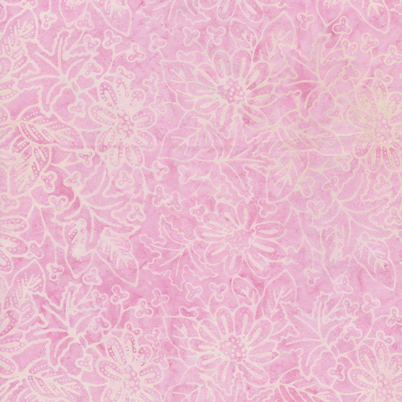 TT Tonga Pixie Batiks Floral And Dots - B2518-PETAL - Cotton Fabric