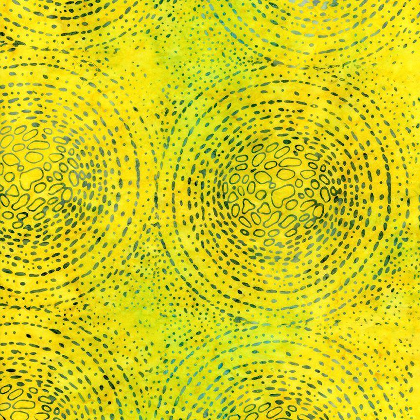 TT Tonga Splash Batiks Dotted Cells B8557NEON Cotton Fabric