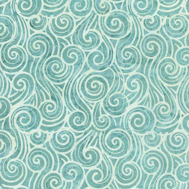 TT Tonga Surfside Batiks Swirls - B2199-COAST - Cotton Fabric