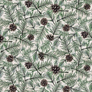 TT Winter Wonderland Pinecone - CD3695-BEIGE - Cotton Fabric