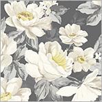 WHM Blake Elegant Bouquet - 53662-2 Charcoal - Cotton Fabric