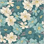 WHM Blake Packed Floral - 53664-3 Spruce - Cotton Fabric