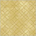 WHM Blake Quatrefoil - 53665-8 Flax - Cotton Fabric
