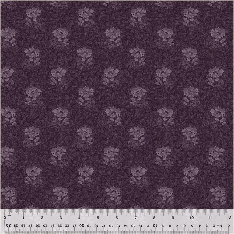 WHM Circa: Purple Posey - 53949-2 Plum - Cotton Fabric