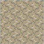 WHM Oxford Flower Drops - 53892-2 Taupe - Cotton Fabric