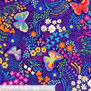 WHM WinterFleece Flowerbed - 53678-1 Violet - Fleece