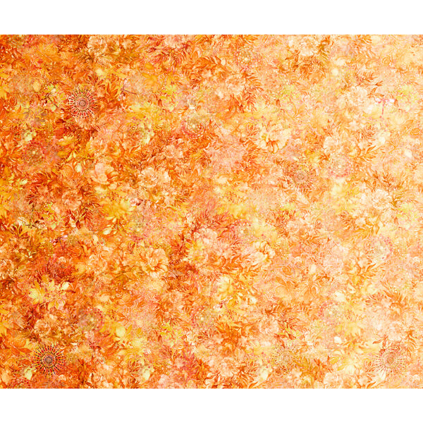 QT Floralessence 28441-SO Orange - Cotton Fabric