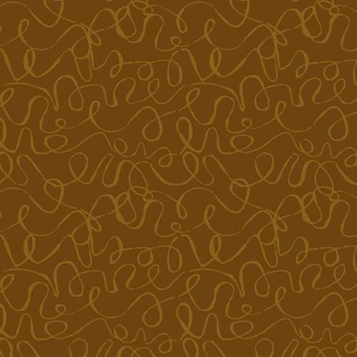 AND Scribbles Nutmeg 8889-N2 - Cotton Fabric