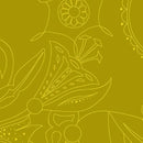 AND Sun Print Luminance A-8069-Y Chartruese - Cotton Fabric