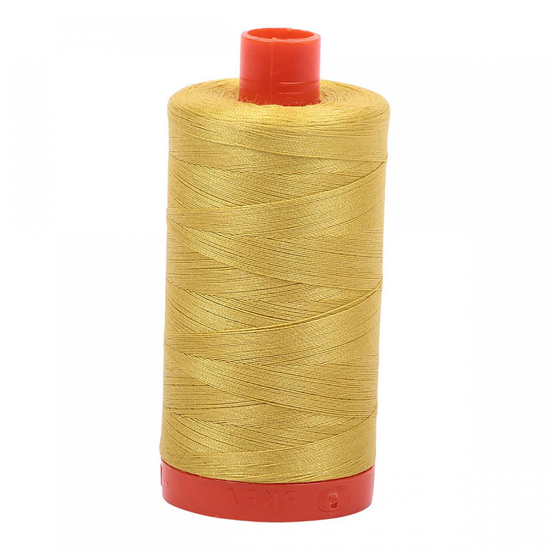 Aurifil Mako Cotton Thread 50 WT. Gold Yellow - MK50SP5015