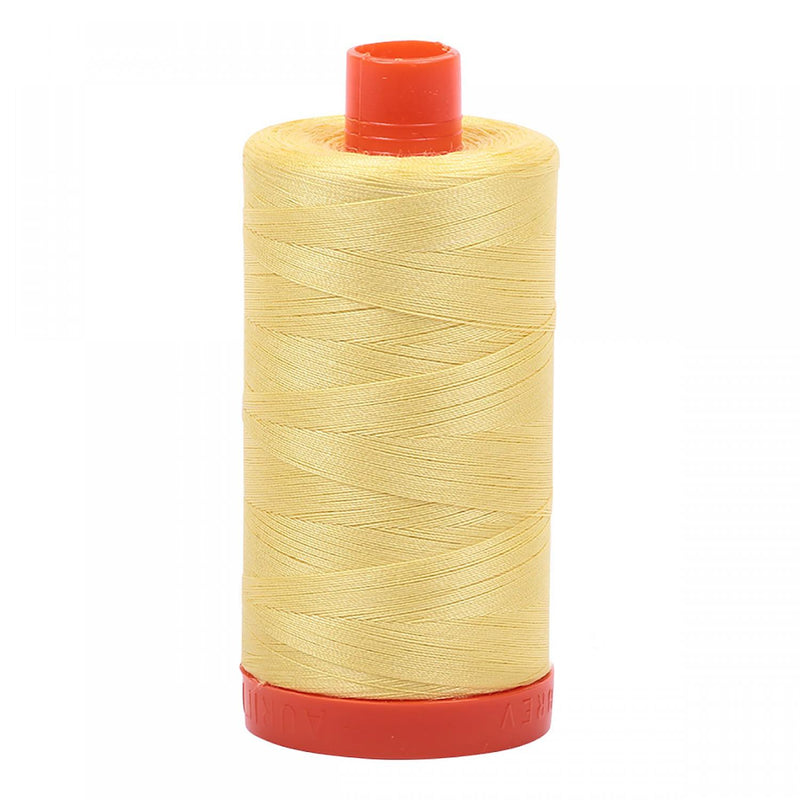 Aurifil Mako Cotton Thread 50 WT. Lemon - MK50SP2115