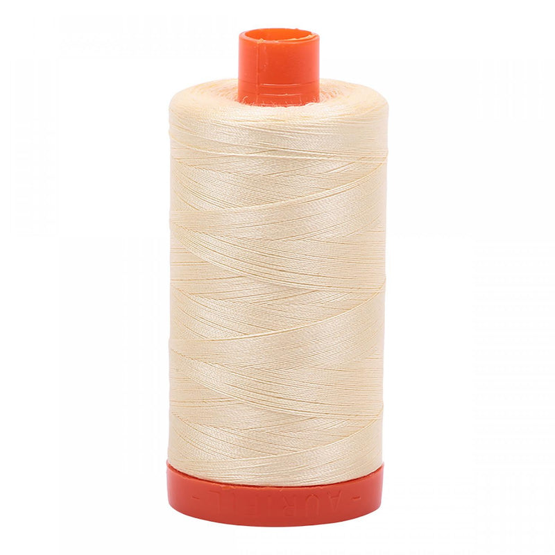 Aurifil Mako Cotton Thread 50 WT. Light Lemon - MK50SP2110