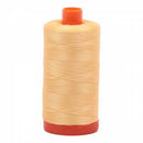 Aurifil Mako Cotton Thread 50 WT.  Medium Butter - MK50SP2130