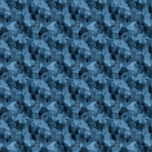 BLK Crescent 108" Textured Arcs - 2970-77 Navy - Cotton Fabric