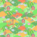 BLK Oink, Moo, Cock, A Doodle Doo 9683-66 - Cotton Fabric