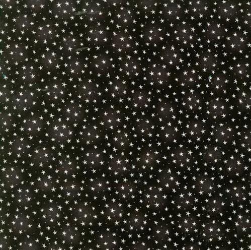 BLK Starlet Small Stars 6383-BLACK - Cotton Fabric
