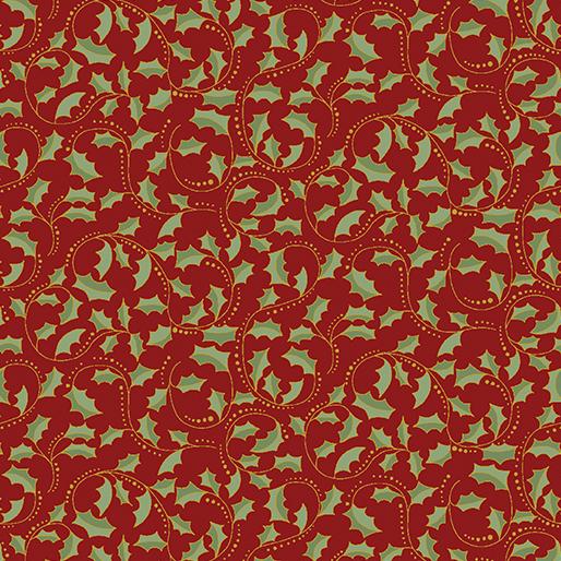 BTX A Botanical Season 2657M-19 Crimson - Cotton Fabric