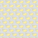 BTX Adorable Alphabet 13020-35 Yellow/Gray - Cotton Fabric
