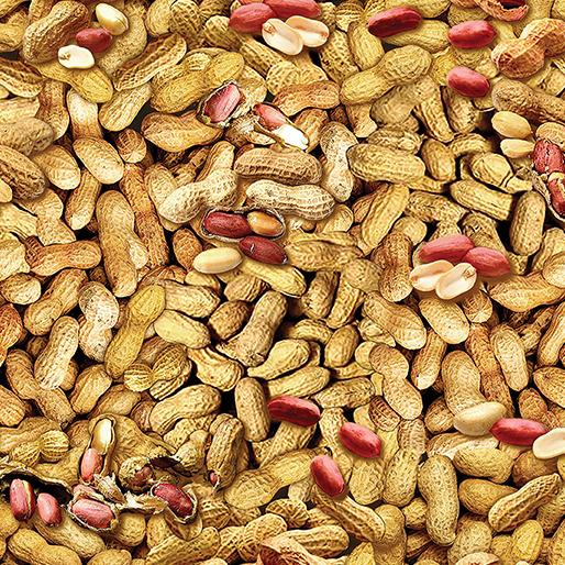 BTX Ale House - In Shell Peanuts 12749-70 Natural - Cotton Fabric