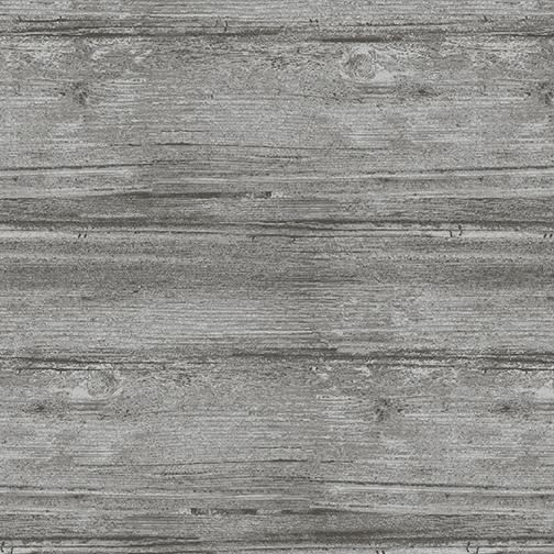 BTX Washed Wood 7709-13 Charcoal - Cotton Fabric