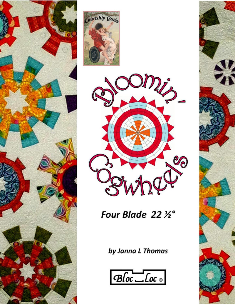 Bloc Loc Bloomin' Cogwheels 4 Blade Set Ruler - BC-4B